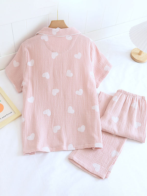 Ailyn - Luxe Katoenen Pyjamaset met Tijdloos Ontwerp voor Dames