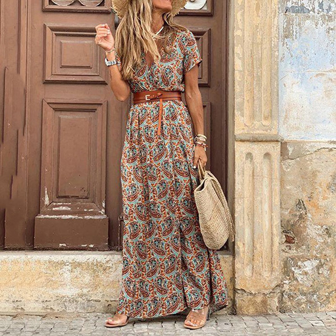 AMARA | Boho Jurk met Bloemenprint