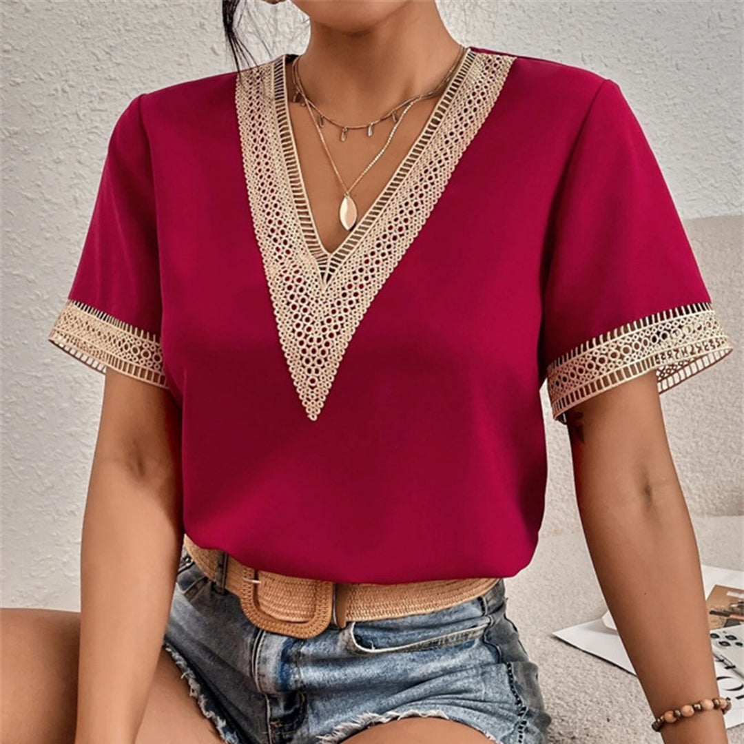 IRIS | Elegant Dames T-Shirt met Korte Mouwen