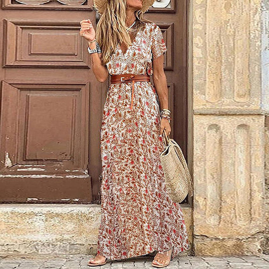 AMARA | Boho Jurk met Bloemenprint