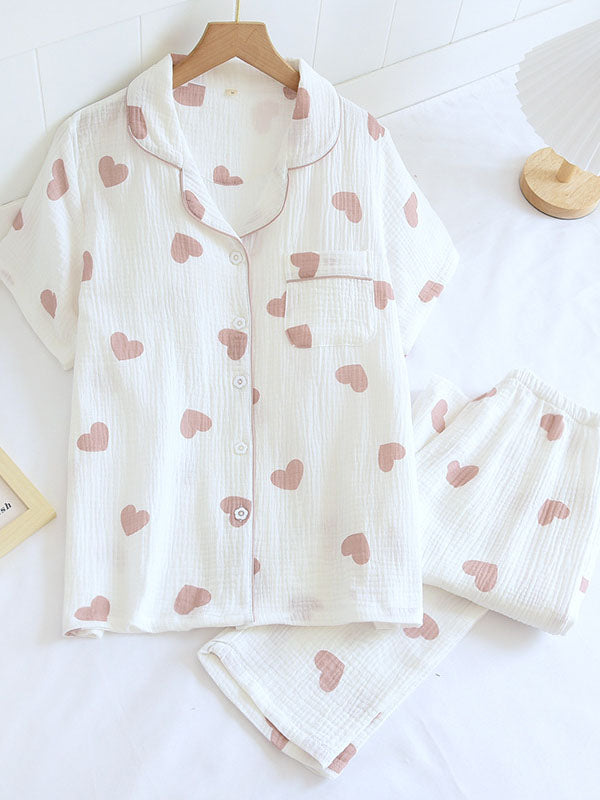Ailyn - Luxe Katoenen Pyjamaset met Tijdloos Ontwerp voor Dames