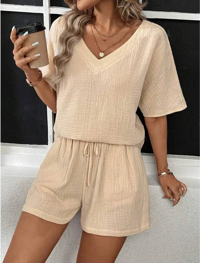 Trendy en Casual Dames Set van Top en Shorts