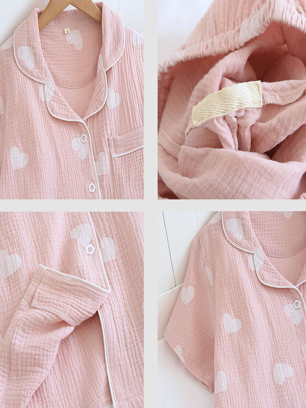 Ailyn - Luxe Katoenen Pyjamaset met Tijdloos Ontwerp voor Dames