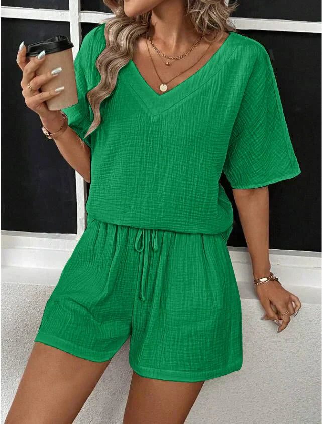 Trendy en Casual Dames Set van Top en Shorts