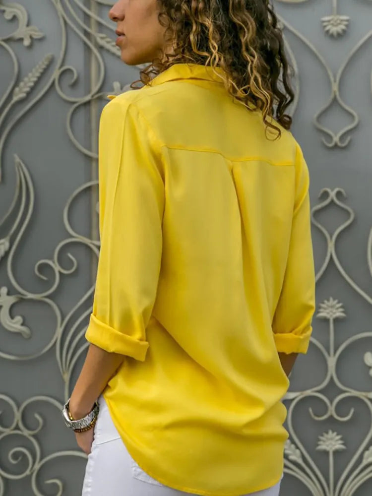 GERRY | Elegante Blouse met V-hals voor Dames