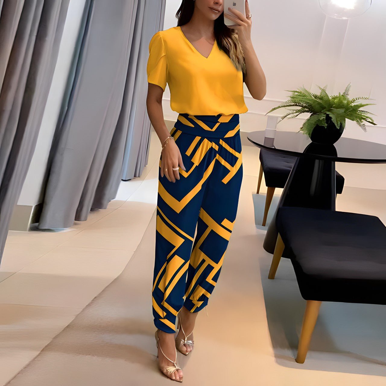 Trendy en Moderne Blouse en Broek Set voor Dames